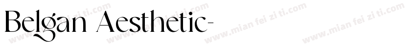 Belgan Aesthetic字体转换